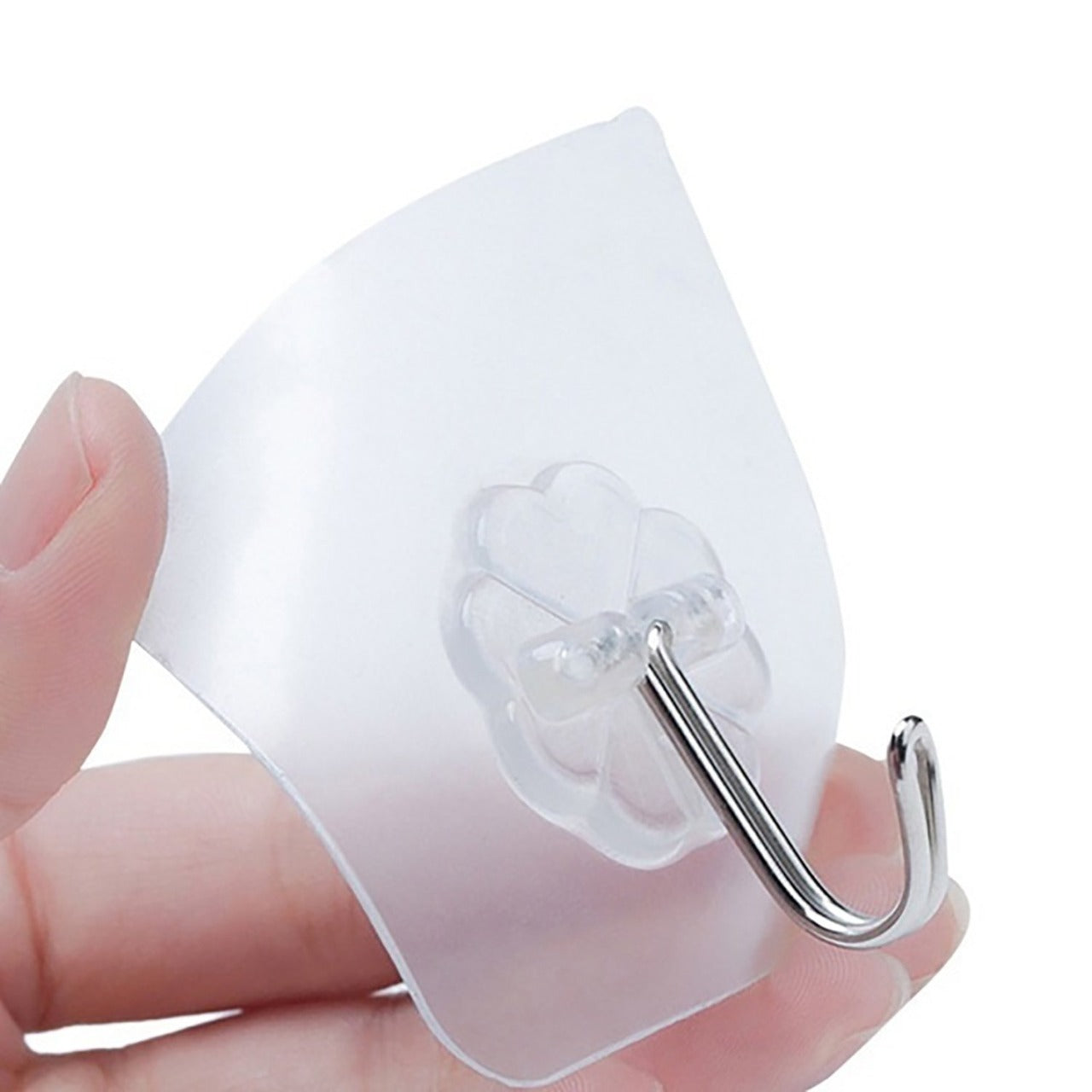 100PC MULTIPURPOSE STRONG SMALL STAINLESS STEEL ADHESIVE WALL HOOKS - Shivani Jaswal 100PC MULTIPURPOSE STRONG SMALL STAINLESS STEEL ADHESIVE WALL HOOKS