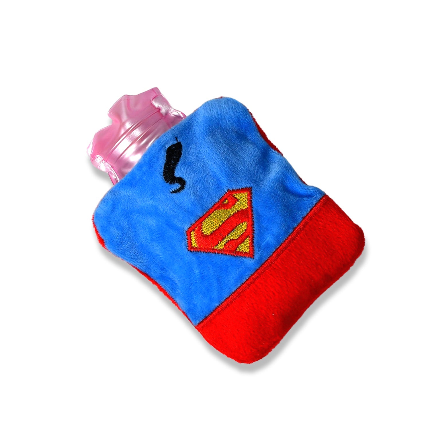 Superman Print Small Hot Water Bag with Cover for Pain Relief - Shivani Jaswal Superman Print Small Hot Water Bag with Cover for Pain Relief