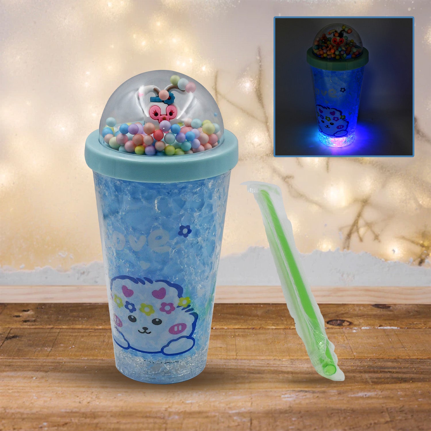 LED Light Unicorn Sipper Water Bottle Mason Jar Tumbler with Straw for Kids Glitter Sipper with Toy Drinking Cups for Boys and Girls School/Tuition/Gym/ Picnic, Kids and Adults, Birthday Return Gifts - Shivani Jaswal LED Light Unicorn Sipper Water Bottle Mason Jar Tumbler with Straw for Kids Glitter Sipper with Toy Drinking Cups for Boys and Girls School/Tuition/Gym/ Picnic, Kids and Adults, Birthday Return Gifts