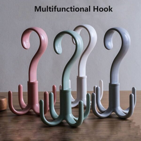 4-Claw Multi-Function 360 Degree Rotatable Purse Rack Handbag Hanger Hook