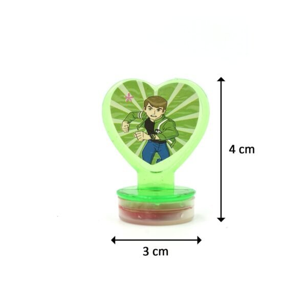 Cartoon Heart Stamps â€“ Motivational Reward Stamps for Kids, Teachers & Parents (6 Pc, Multicolor)