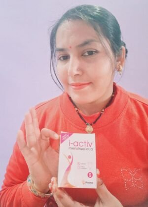 i-activ Menstrual Cup Medium with Free Sterilizer Case – Medical Grade Silicone