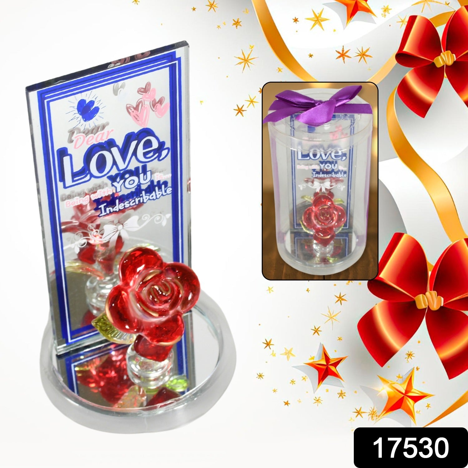 Lovely Rose Showpiece – Romantic Gift Set for All Occasions (1 Pc) - Shivani Jaswal Lovely Rose Showpiece – Romantic Gift Set for All Occasions (1 Pc)