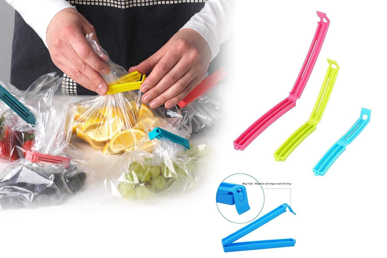 Plastic Snack Bag Clip Sealer Set (18 Pcs, Multicolour) - Shivani Jaswal Plastic Snack Bag Clip Sealer Set (18 Pcs, Multicolour)