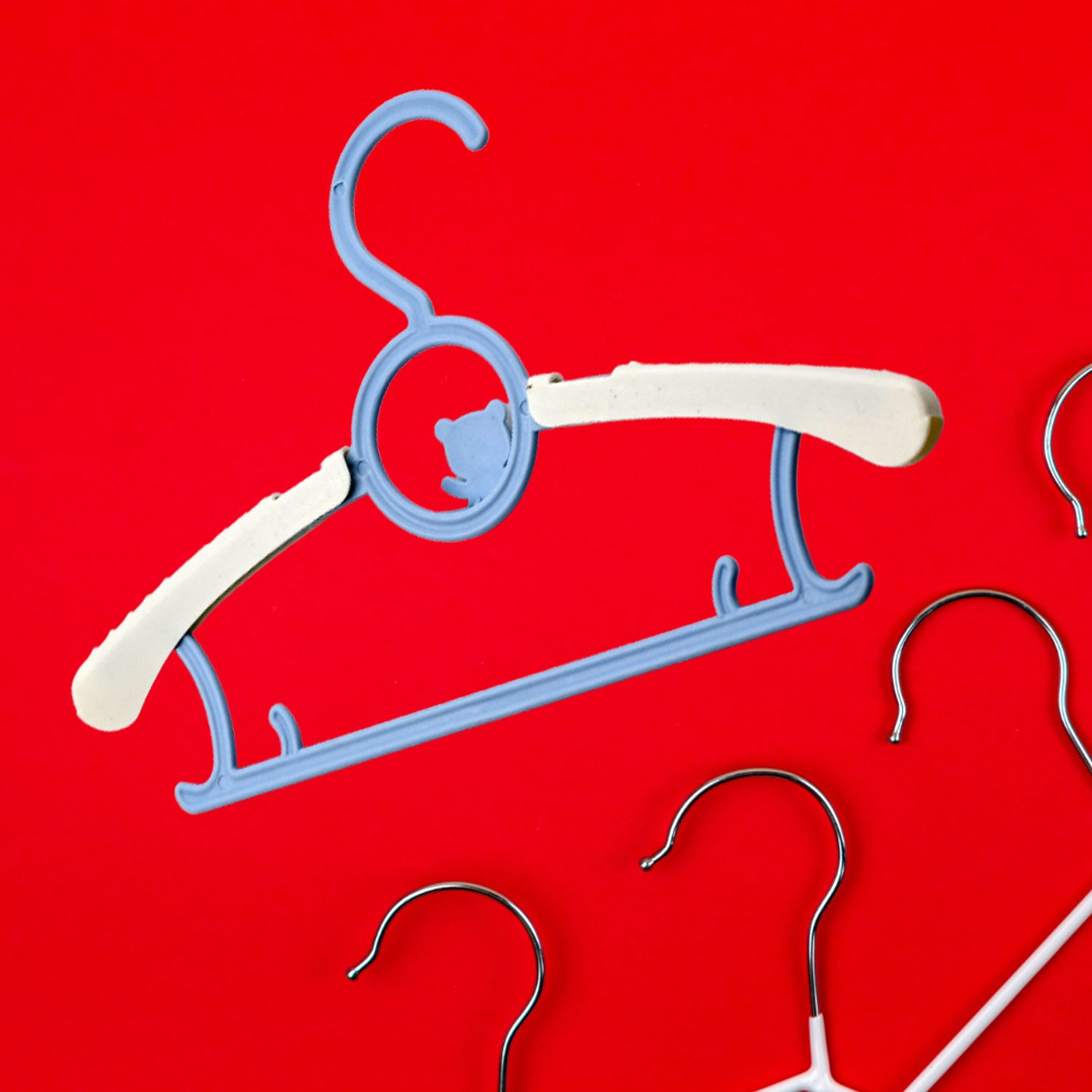 Large Adjustable Plastic Dress Hangers – Space-Saving & Lightweight (5 Pc) - Shivani Jaswal Large Adjustable Plastic Dress Hangers – Space-Saving & Lightweight (5 Pc)