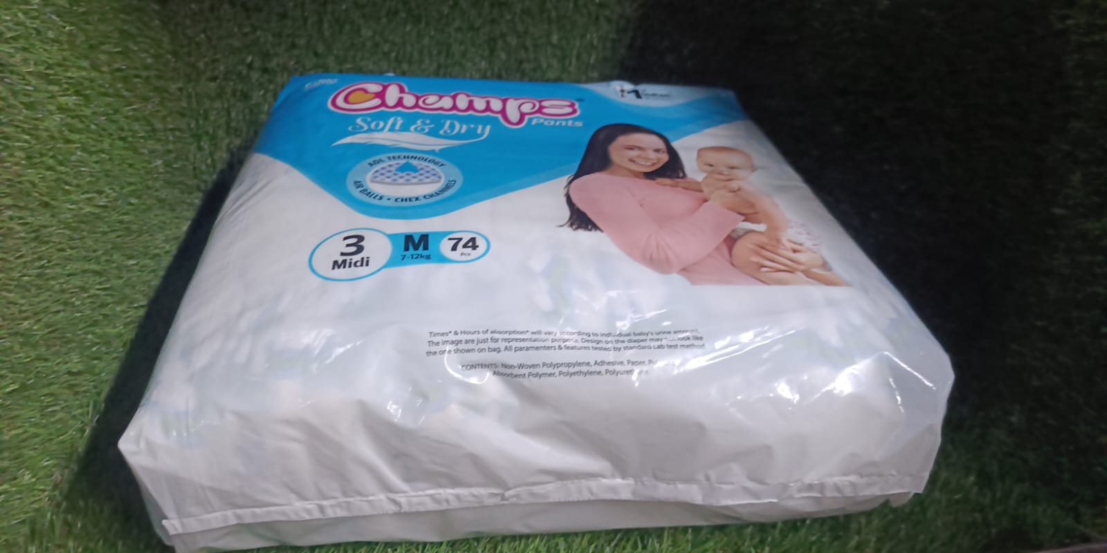 Champs Soft and Dry Baby Diaper Pants 74 Pcs (Medium Size M74) - Shivani Jaswal Champs Soft and Dry Baby Diaper Pants 74 Pcs (Medium Size M74)