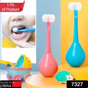 Soft Bristle 3-Sided Training Toothbrush Ã¢â‚¬â€œ Inverted Silicone Head for Kids (Ages 2-12, 1 Pc)