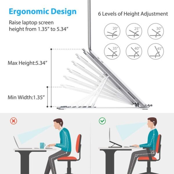 Adjustable, Portable & Foldable Laptop Stand â€“ Compact and Convenient for Easy Use