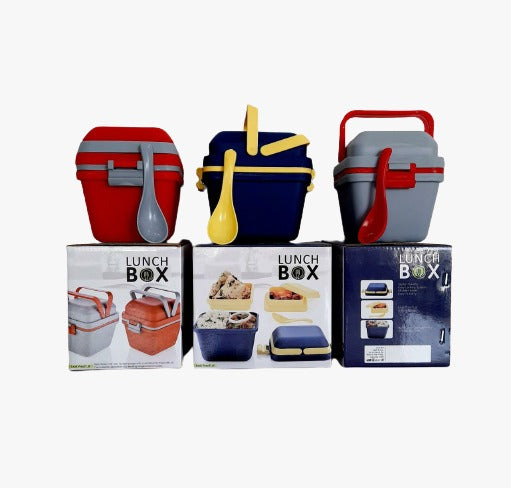 Airtight Lunch Box with Handle & Push Lock - Shivani Jaswal Airtight Lunch Box with Handle & Push Lock