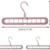 Anti-Skid Plastic 9-Holes Magic Wardrobe Folding Hangers