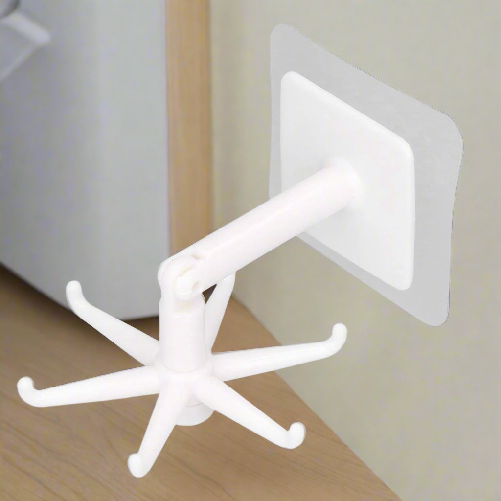 360° Rotating Folding Hook Self-Adhesive Waterproof Wall Mounted Hook - Shivani Jaswal 360° Rotating Folding Hook Self-Adhesive Waterproof Wall Mounted Hook