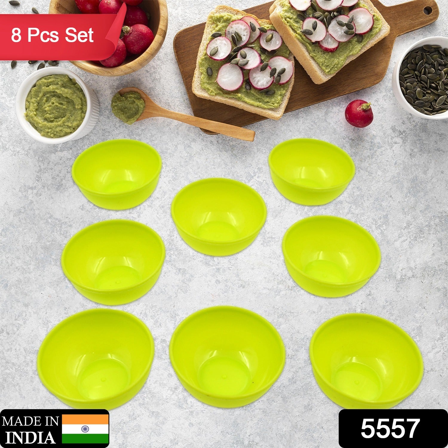 Multipurpose Small Round Plastic Bowl / Katori, Microwave Safe Reusable Lightweight Bowl, Dishwasher Safe Chutney Bowl (8 Pcs Set) - Shivani Jaswal Multipurpose Small Round Plastic Bowl / Katori, Microwave Safe Reusable Lightweight Bowl, Dishwasher Safe Chutney Bowl (8 Pcs Set)