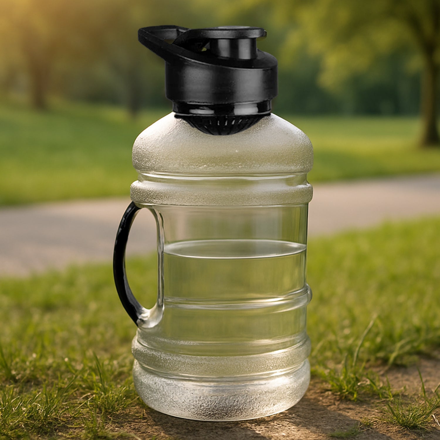Sports Gym 1.5 Liters Gallon Water Bottle with Mixer and Strainer - Shivani Jaswal Sports Gym 1.5 Liters Gallon Water Bottle with Mixer and Strainer