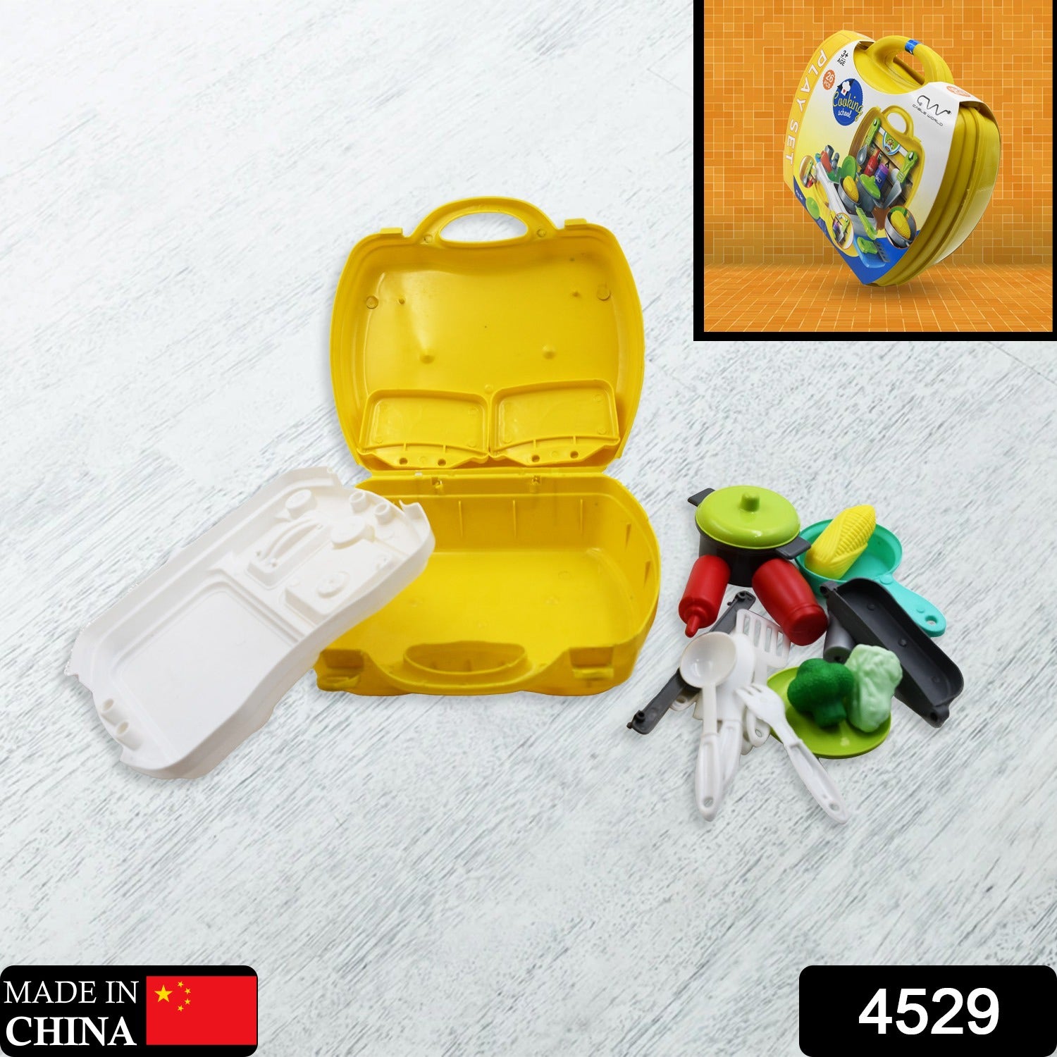Cooking Toy Plastic Kids Cooking School Play Set (26 Pc Set) - Shivani Jaswal Cooking Toy Plastic Kids Cooking School Play Set (26 Pc Set)