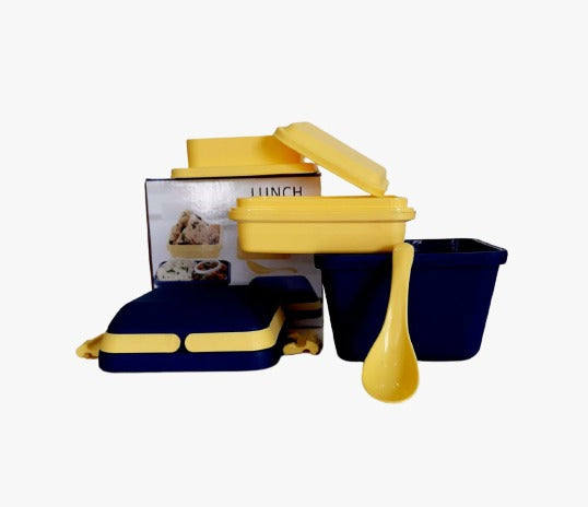 Airtight Lunch Box with Handle & Push Lock - Shivani Jaswal Airtight Lunch Box with Handle & Push Lock