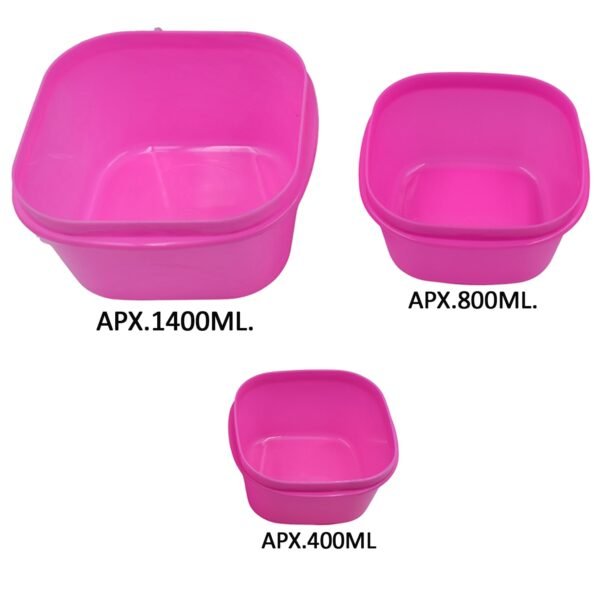 3 Pc Multi-Purpose Container used in all kinds of household and official purposes for storing food and stuffs etc.