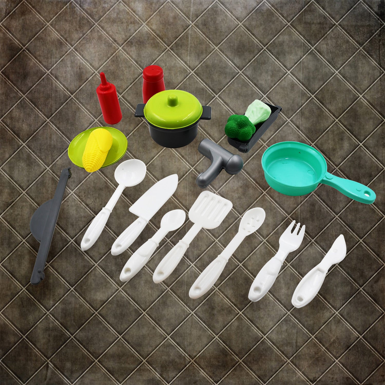 Cooking Toy Plastic Kids Cooking School Play Set (26 Pc Set) - Shivani Jaswal Cooking Toy Plastic Kids Cooking School Play Set (26 Pc Set)