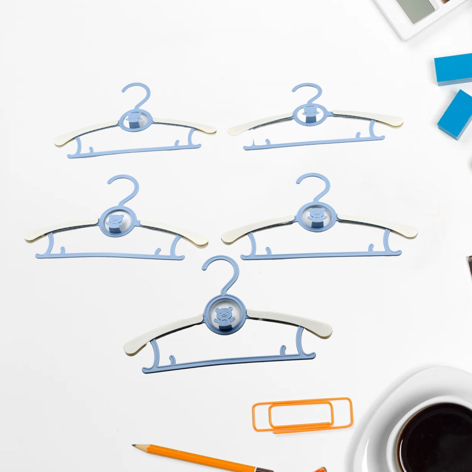 Large Adjustable Plastic Dress Hangers – Space-Saving & Lightweight (5 Pc) - Shivani Jaswal Large Adjustable Plastic Dress Hangers – Space-Saving & Lightweight (5 Pc)