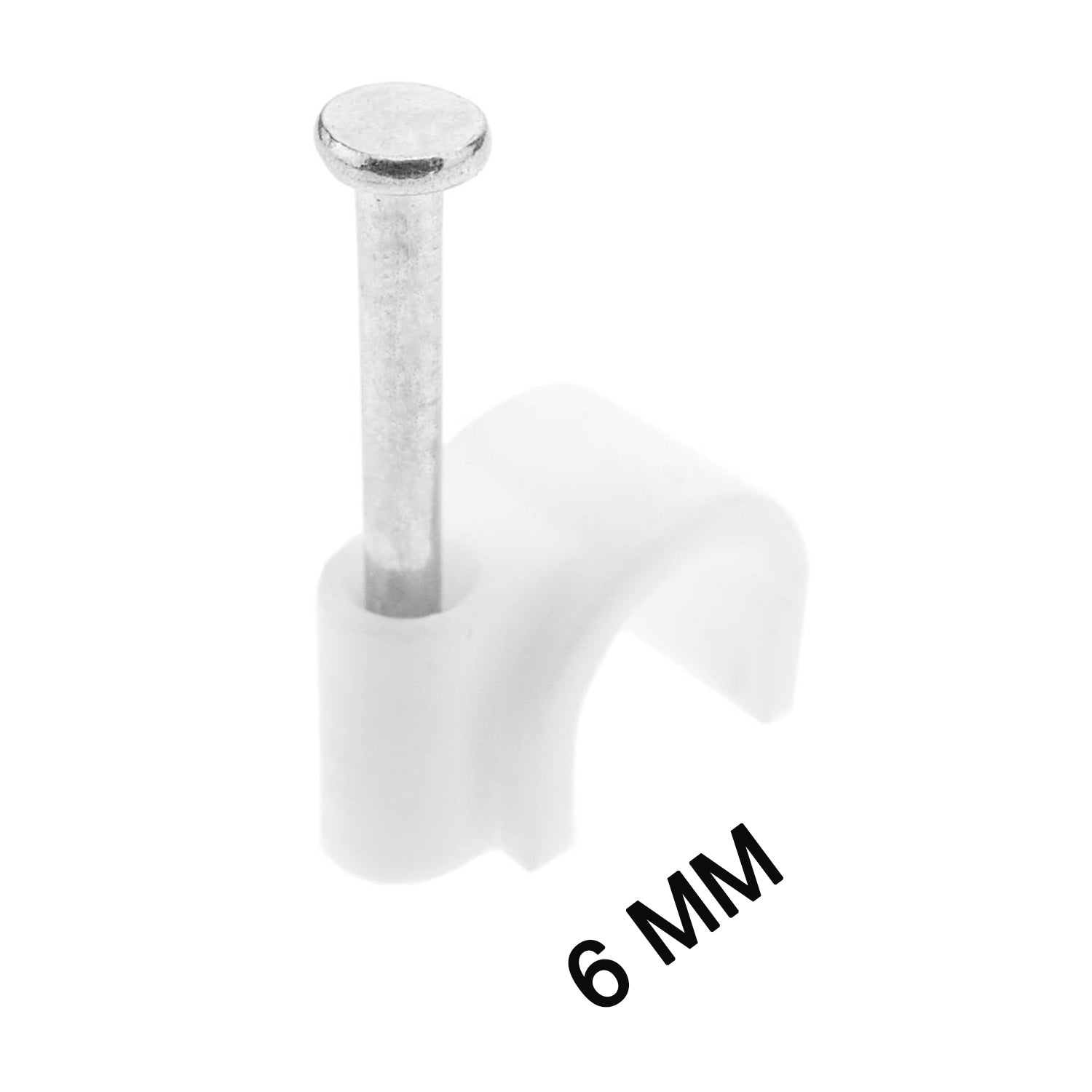 100 Pc 6 MM Cable Clip used in all kinds of wires to make them stuck and holded in walls etc. - Shivani Jaswal 100 Pc 6 MM Cable Clip used in all kinds of wires to make them stuck and holded in walls etc.