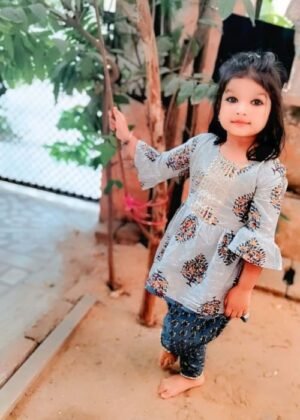 Baby Girl's Jaipuri Print Kurti with Dhoti Style Salwar – Ethnic Dress by Superminis