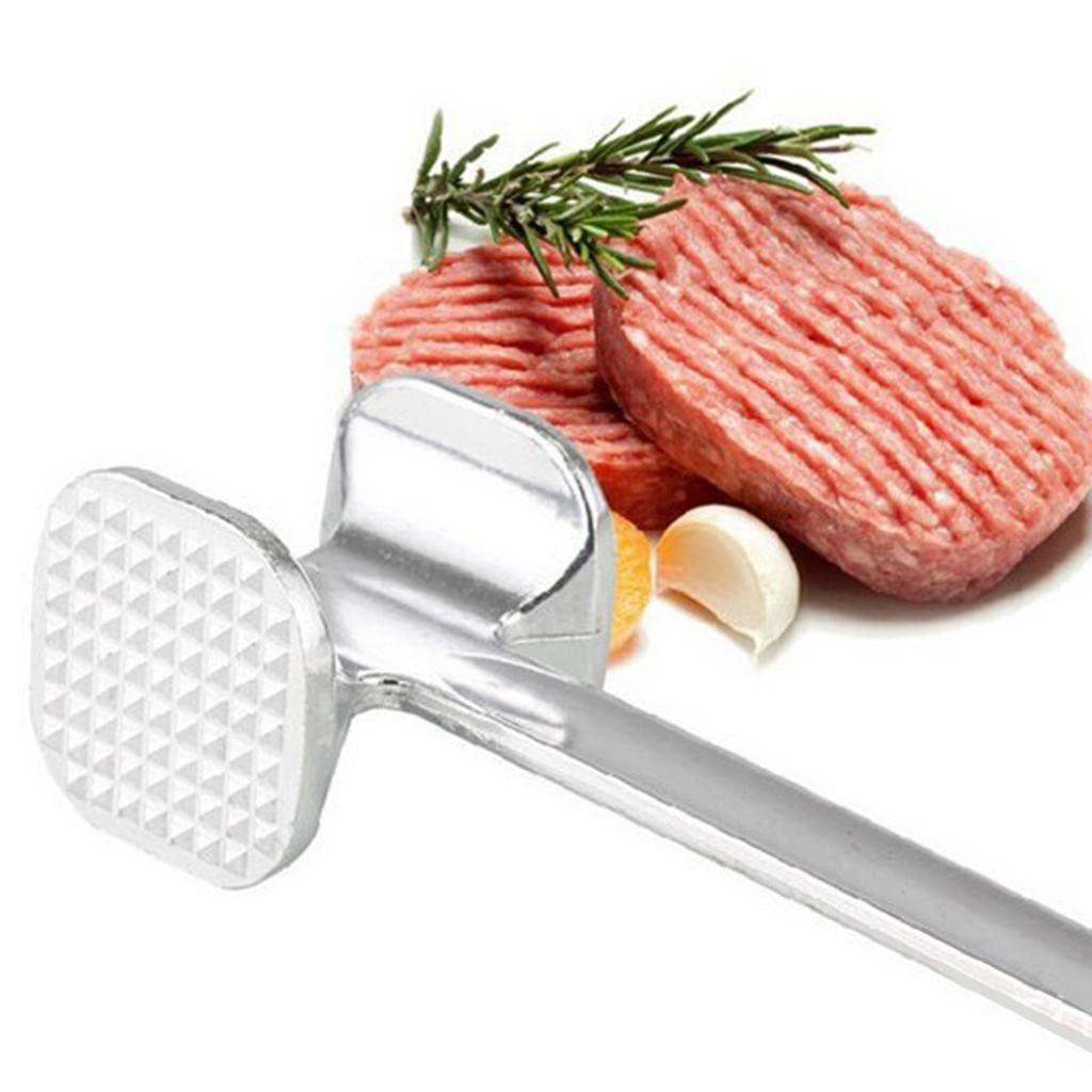 Double Sided Beef Steak Mallet (Aluminum): Meat Tenderizer Hammer - Shivani Jaswal Double Sided Beef Steak Mallet (Aluminum): Meat Tenderizer Hammer