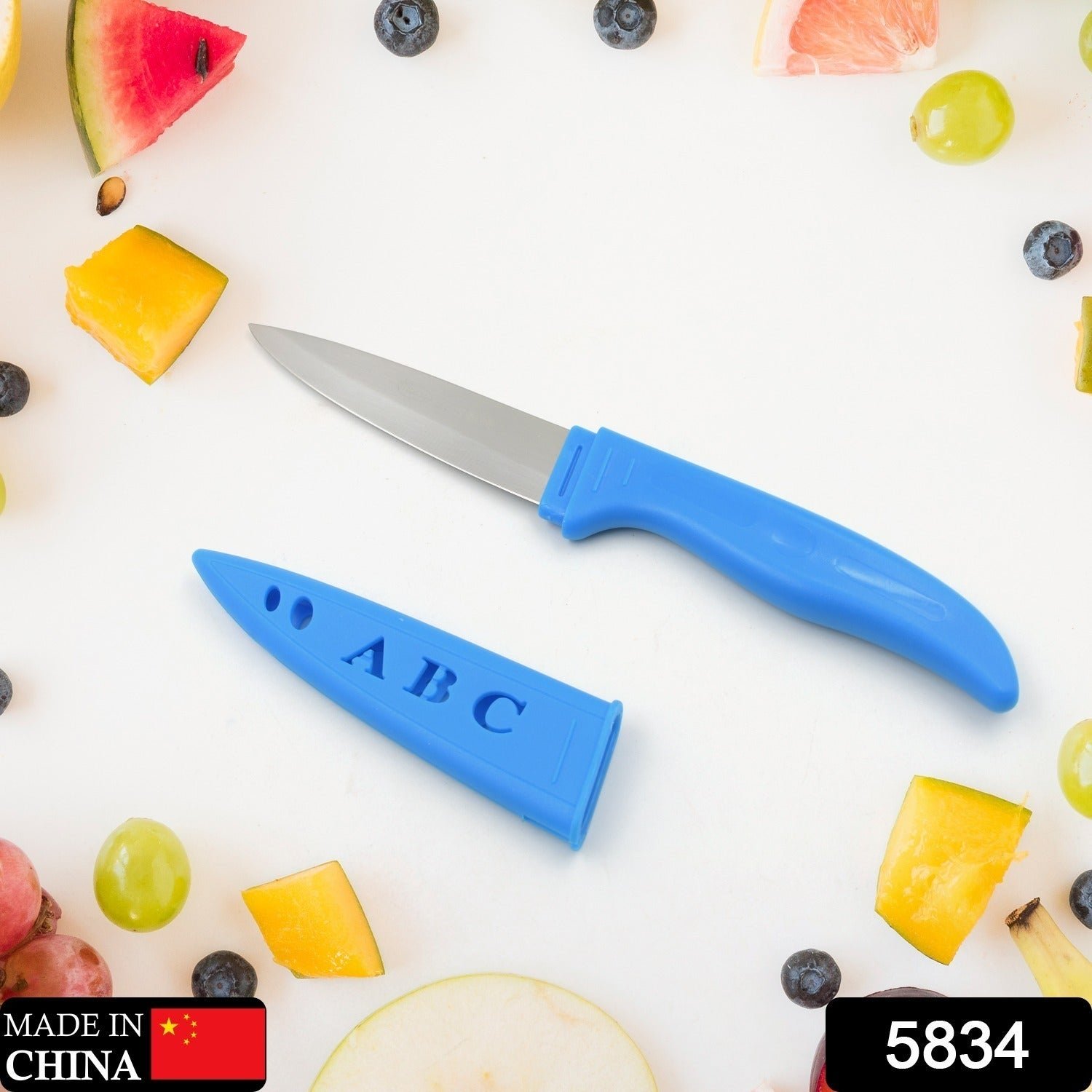 Stainless Steel Knife For Kitchen Use, Knife Set, Knife & Non-Slip Handle With Blade Cover Knife, Fruit, Vegetable,Knife Set (1 Pc) - Shivani Jaswal Stainless Steel Knife For Kitchen Use, Knife Set, Knife & Non-Slip Handle With Blade Cover Knife, Fruit, Vegetable,Knife Set (1 Pc)