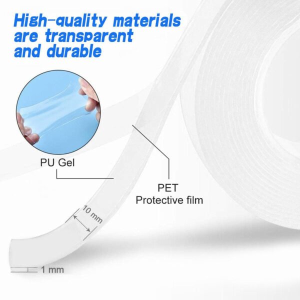 5 Meter Double Sided Adhesive Silicon Grip Gel Tape