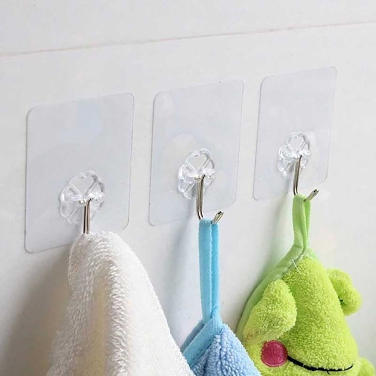 100PC MULTIPURPOSE STRONG SMALL STAINLESS STEEL ADHESIVE WALL HOOKS - Shivani Jaswal 100PC MULTIPURPOSE STRONG SMALL STAINLESS STEEL ADHESIVE WALL HOOKS