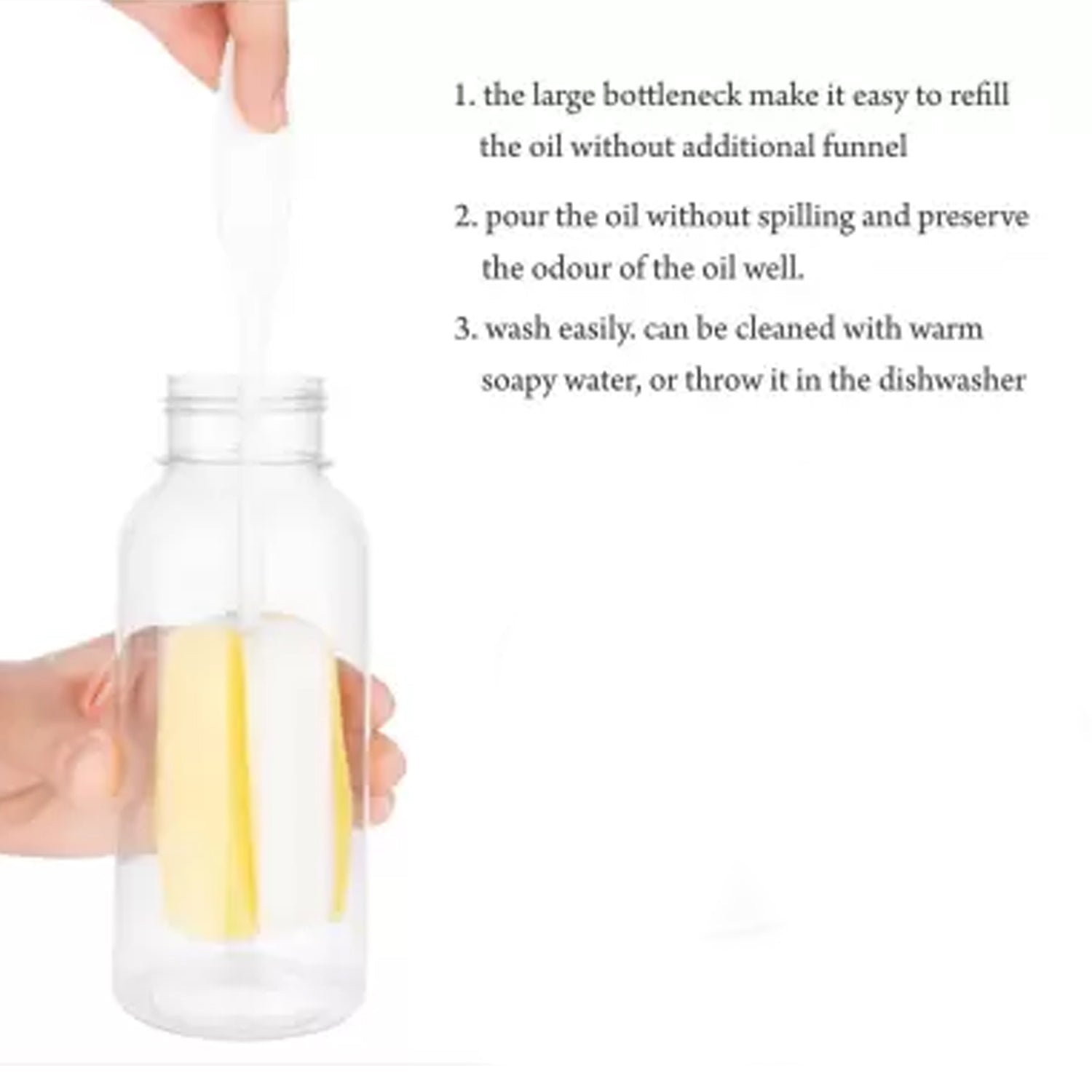 1ltr Plastic Oil Dispenser With Lid - Clear, Drip Free Spout, Controlled Use. - Shivani Jaswal 1ltr Plastic Oil Dispenser With Lid - Clear, Drip Free Spout, Controlled Use.