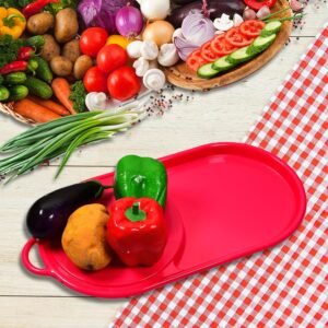 Plastic Kitchen Chopping Board with Tray â€“ Convenient for Food Prep and Storage