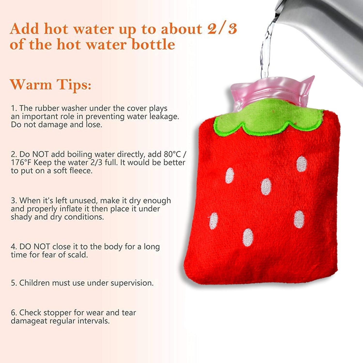 Strawberry Design Relief: Mini Hot Water Bag for Neck & Shoulders - Shivani Jaswal Strawberry Design Relief: Mini Hot Water Bag for Neck & Shoulders
