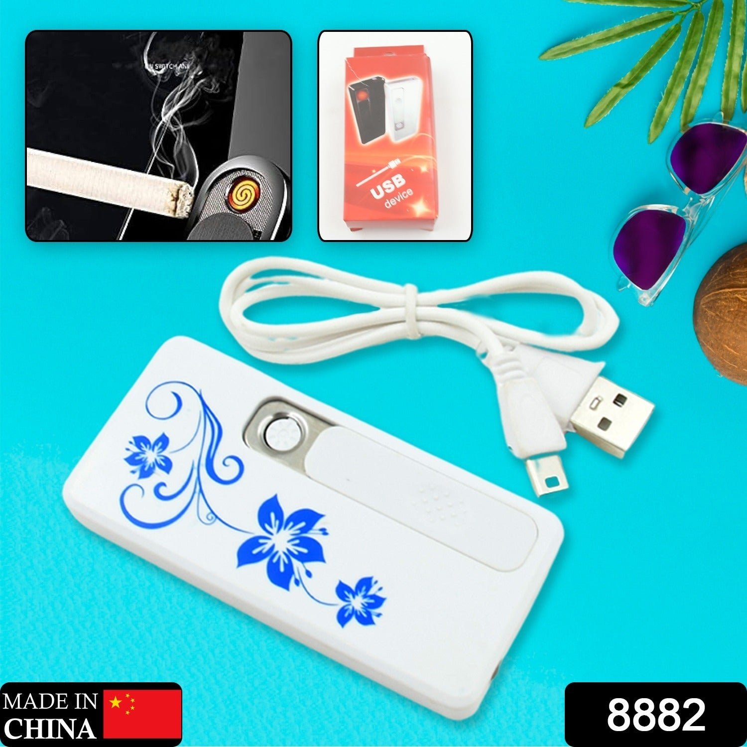 Stylish Electric USB Lighter for Men & Women, Regular Cigarettes Portable USB Rechargeable Flameless, Coil Slim Cigarette Lighter with Charging Cable, Windproof E lighter, Lighter for Smoking (1 Pc ) - Shivani Jaswal Stylish Electric USB Lighter for Men & Women, Regular Cigarettes Portable USB Rechargeable Flameless, Coil Slim Cigarette Lighter with Charging Cable, Windproof E lighter, Lighter for Smoking (1 Pc )