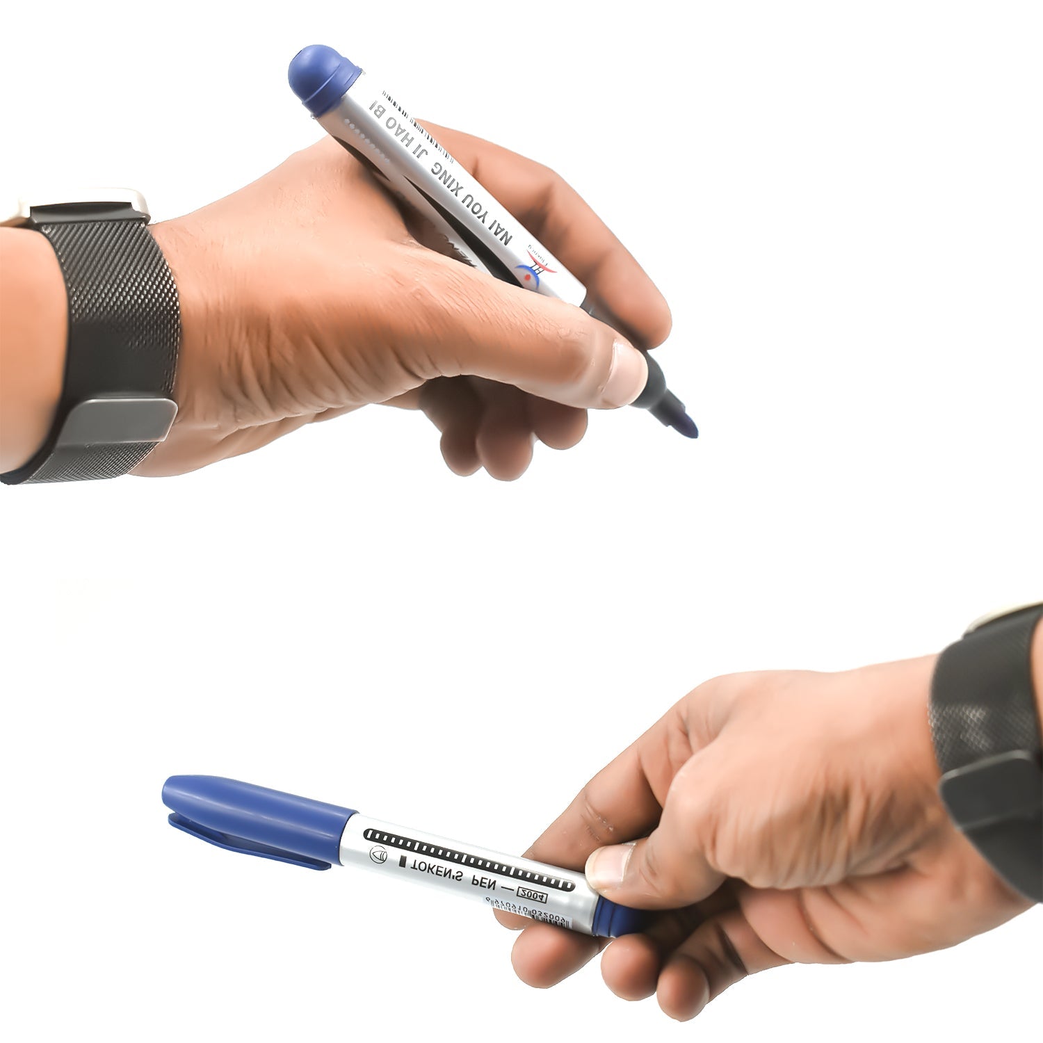 10Pc Blue Marker and pen used in studies and teaching white boards in schools and institutes for students. - Shivani Jaswal 10Pc Blue Marker and pen used in studies and teaching white boards in schools and institutes for students.