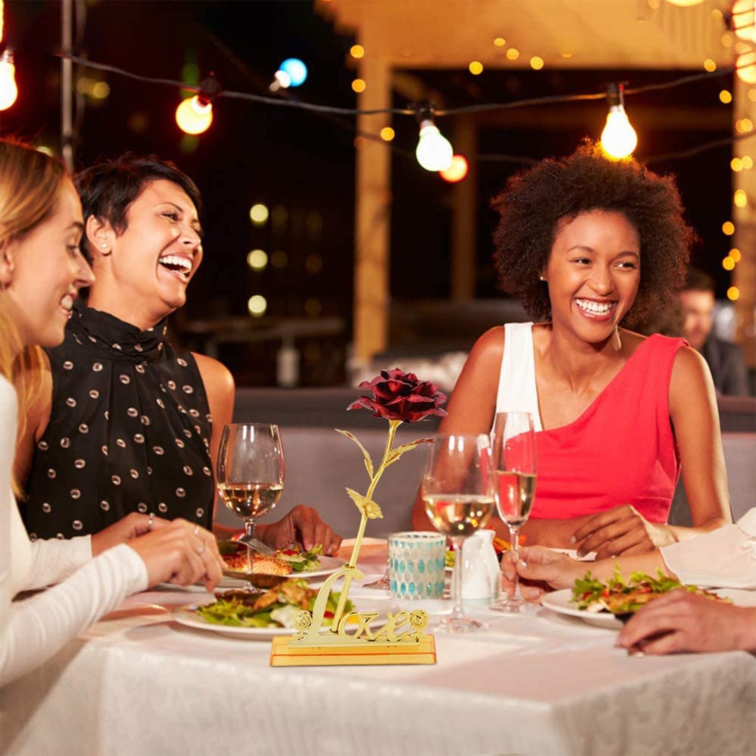 24k Gold Rose,hicoosee Gold Foil Plated Rose with LOVE Stand and Gift Box for Anniversary, Birthday, Wedding , Christmas ,Thanks giving - Shivani Jaswal 24k Gold Rose,hicoosee Gold Foil Plated Rose with LOVE Stand and Gift Box for Anniversary, Birthday, Wedding , Christmas ,Thanks giving