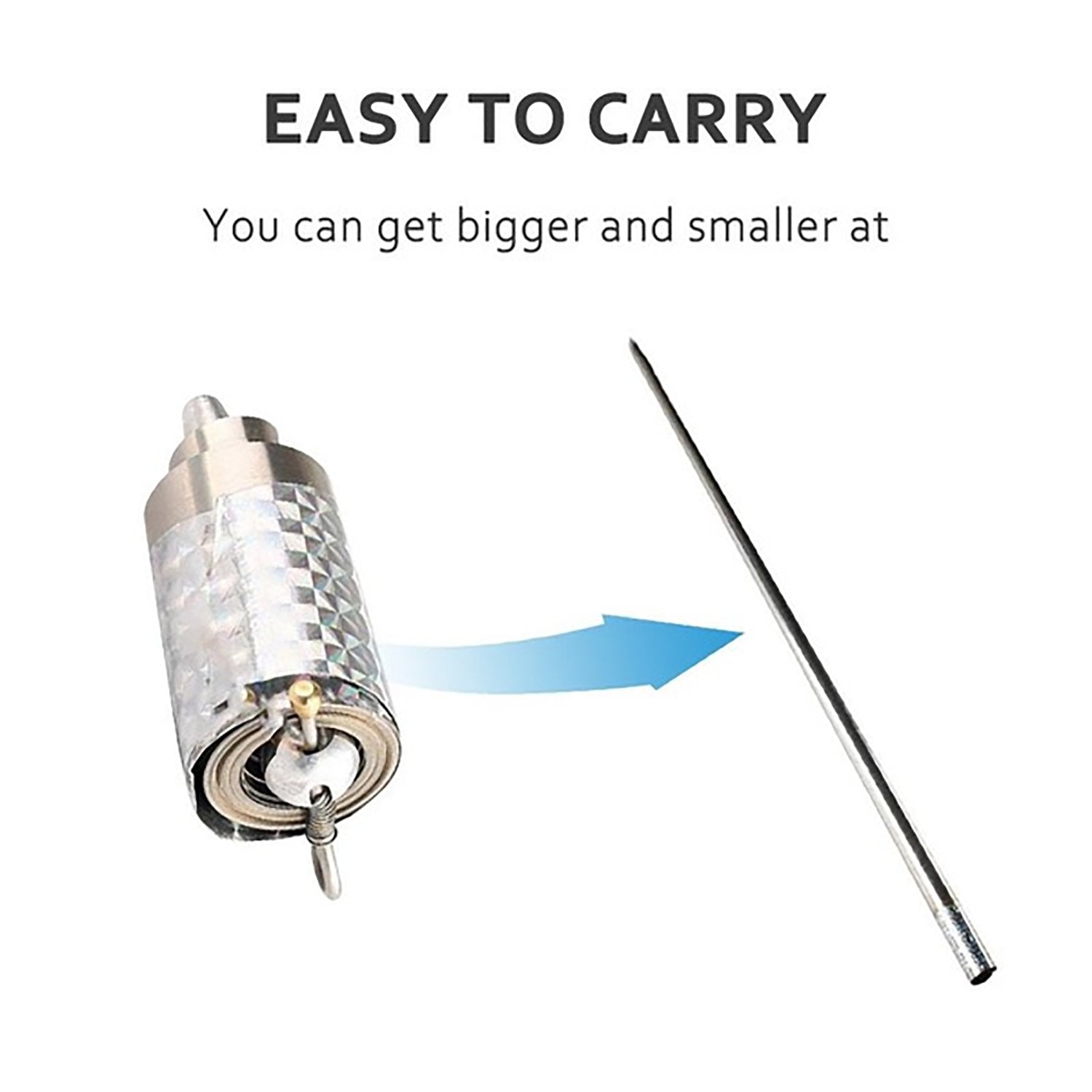 Magic Toy Metal High Elasticity Steel Silver Appearing Cane Magic Toy Magic Steel - Shivani Jaswal Magic Toy Metal High Elasticity Steel Silver Appearing Cane Magic Toy Magic Steel
