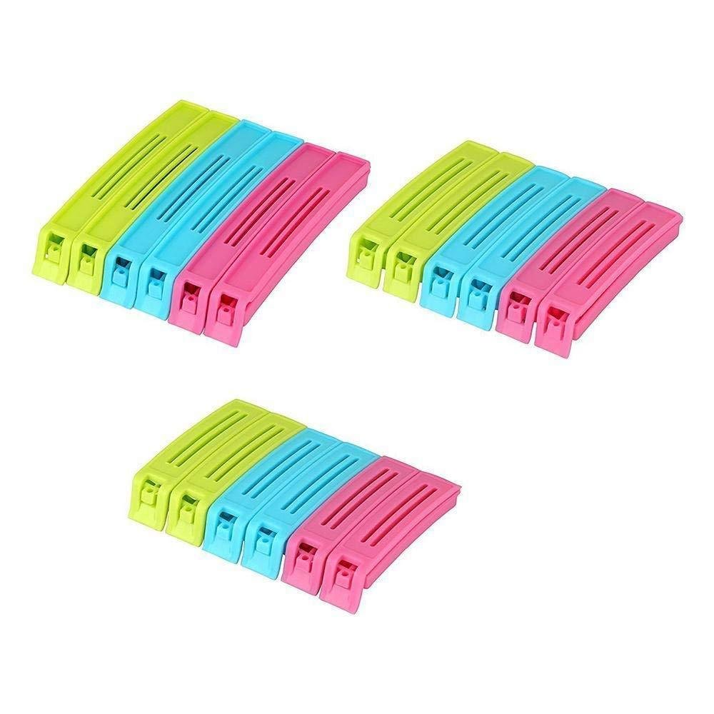 Plastic Snack Bag Clip Sealer Set (18 Pcs, Multicolour) - Shivani Jaswal Plastic Snack Bag Clip Sealer Set (18 Pcs, Multicolour)