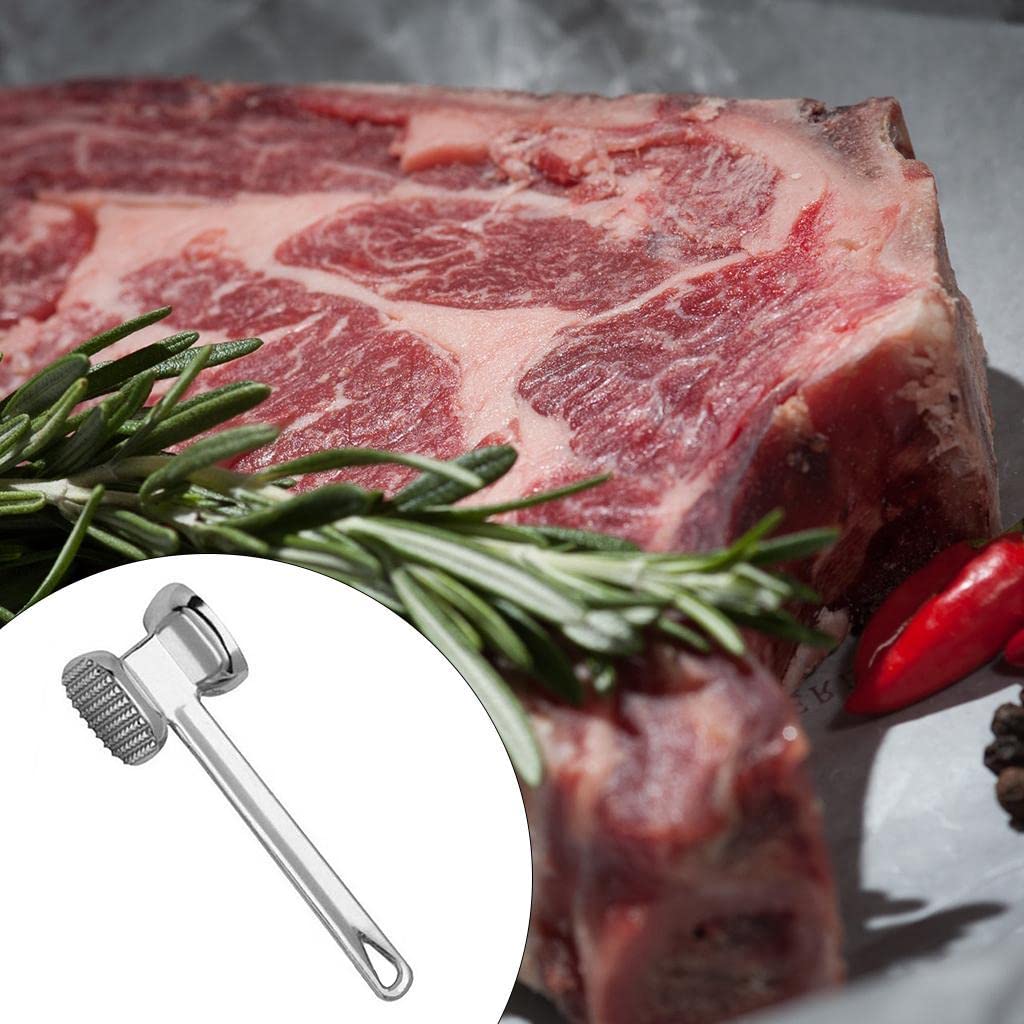 Double Sided Beef Steak Mallet (Aluminum): Meat Tenderizer Hammer - Shivani Jaswal Double Sided Beef Steak Mallet (Aluminum): Meat Tenderizer Hammer