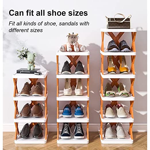 4 LAYER SHOES STAND, SHOE TOWER RACK SUIT FOR SMALL SPACES, CLOSET, SMALL ENTRYWAY, EASY ASSEMBLY AND STABLE IN STRUCTURE, CORNER STORAGE CABINET FOR SAVING SPACE - Shivani Jaswal 4 LAYER SHOES STAND, SHOE TOWER RACK SUIT FOR SMALL SPACES, CLOSET, SMALL ENTRYWAY, EASY ASSEMBLY AND STABLE IN STRUCTURE, CORNER STORAGE CABINET FOR SAVING SPACE