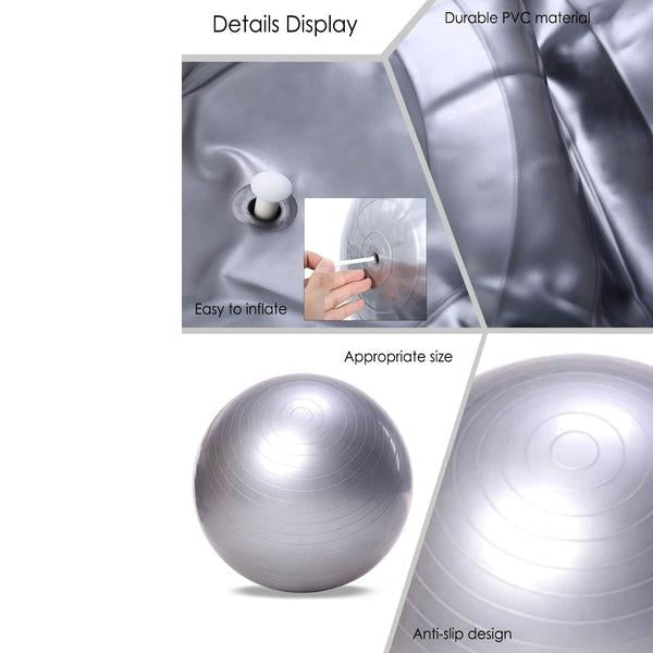Anti-Burst Gym Ball with Pump (75 cm) - Shivani Jaswal Anti-Burst Gym Ball with Pump (75 cm)