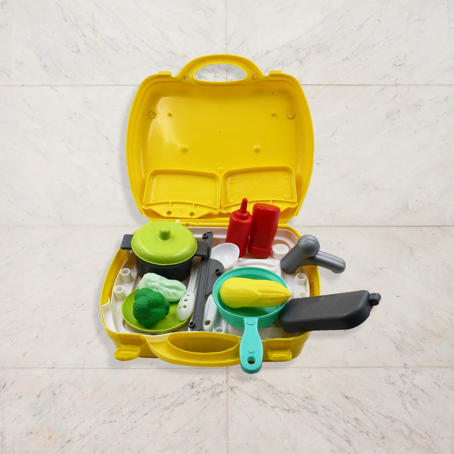 Cooking Toy Plastic Kids Cooking School Play Set (26 Pc Set) - Shivani Jaswal Cooking Toy Plastic Kids Cooking School Play Set (26 Pc Set)