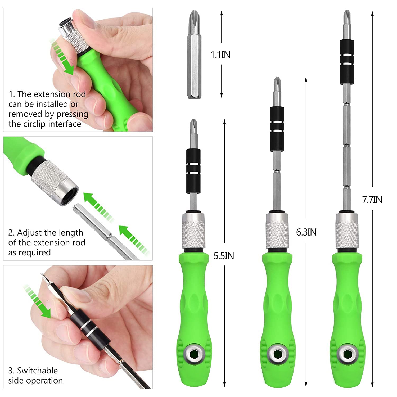32 in 1 Mini Screwdriver Bits Set with Magnetic Flexible Extension Rod - Shivani Jaswal 32 in 1 Mini Screwdriver Bits Set with Magnetic Flexible Extension Rod