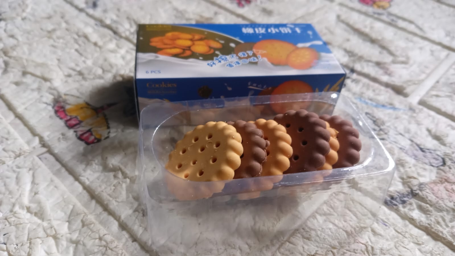 Biscuit-Shaped Erasers | Fun Rubber Stationery for Kids | Creative Birthday Gift Toy (6 Pcs Set) - Shivani Jaswal Biscuit-Shaped Erasers | Fun Rubber Stationery for Kids | Creative Birthday Gift Toy (6 Pcs Set)