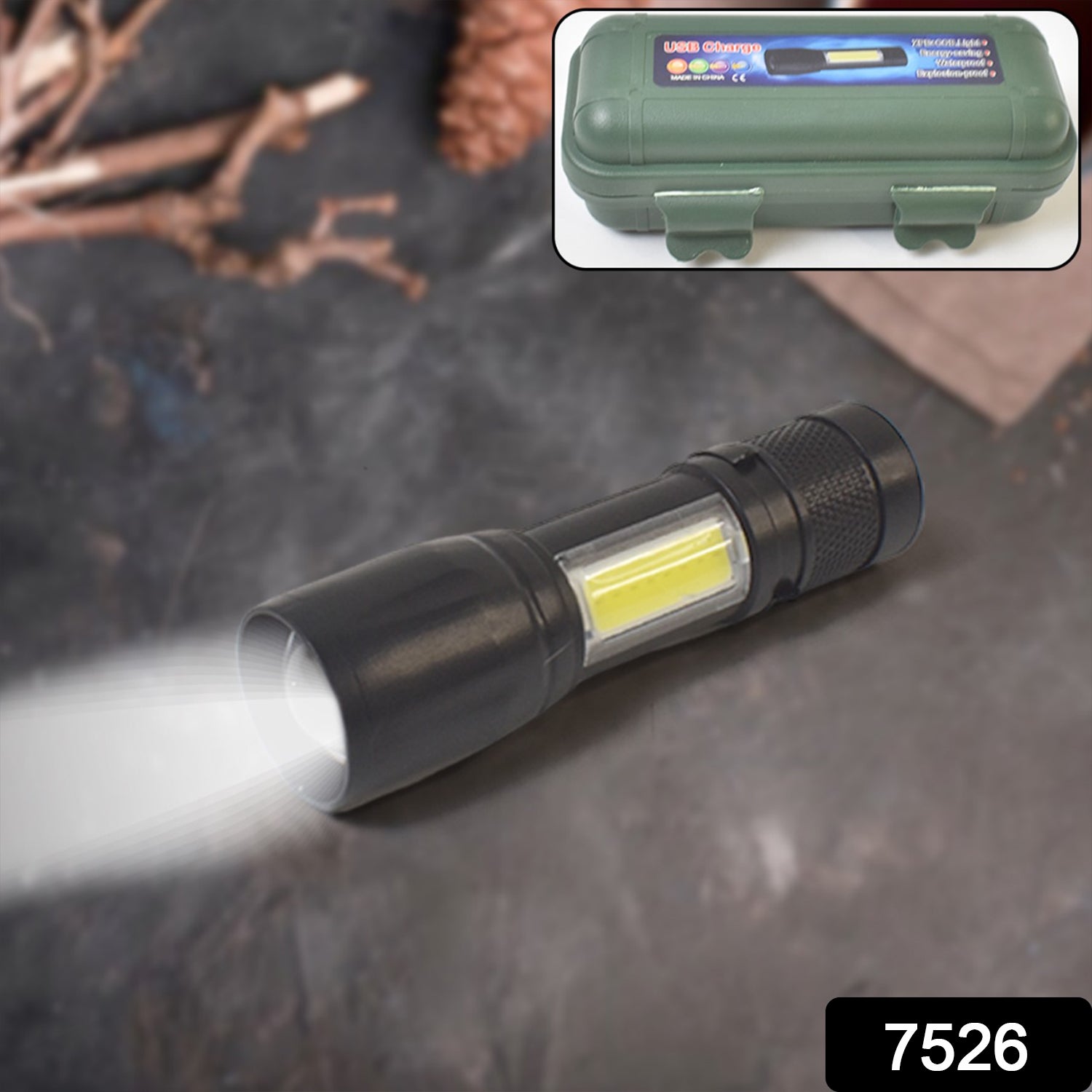 LED USB Rechargeable Mini Flashlight – Ultra-Bright Zoom & COB Side Lantern, Tactical Emergency Light - Shivani Jaswal LED USB Rechargeable Mini Flashlight – Ultra-Bright Zoom & COB Side Lantern, Tactical Emergency Light
