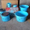 PLASTIC BATHROOM ACCESSORIES SET 6 PCS BATH SET BATHROOM BUCKET WITH DUSTBIN MUG, STOOL, SOAP CASE,TUB
