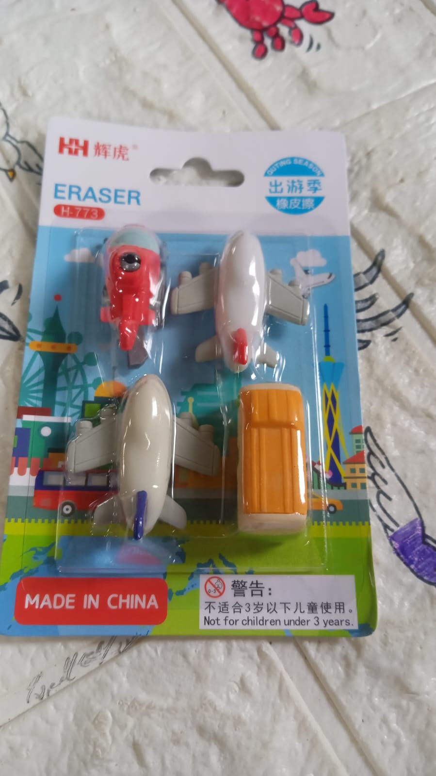 Vehicle Pattern Eraser School Stationery Use Eraser (4 Pc Set) - Shivani Jaswal Vehicle Pattern Eraser School Stationery Use Eraser (4 Pc Set)