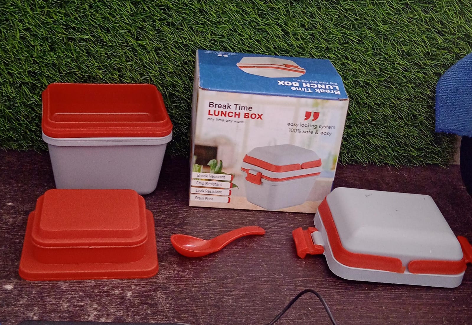 Airtight Lunch Box with Handle & Push Lock - Shivani Jaswal Airtight Lunch Box with Handle & Push Lock