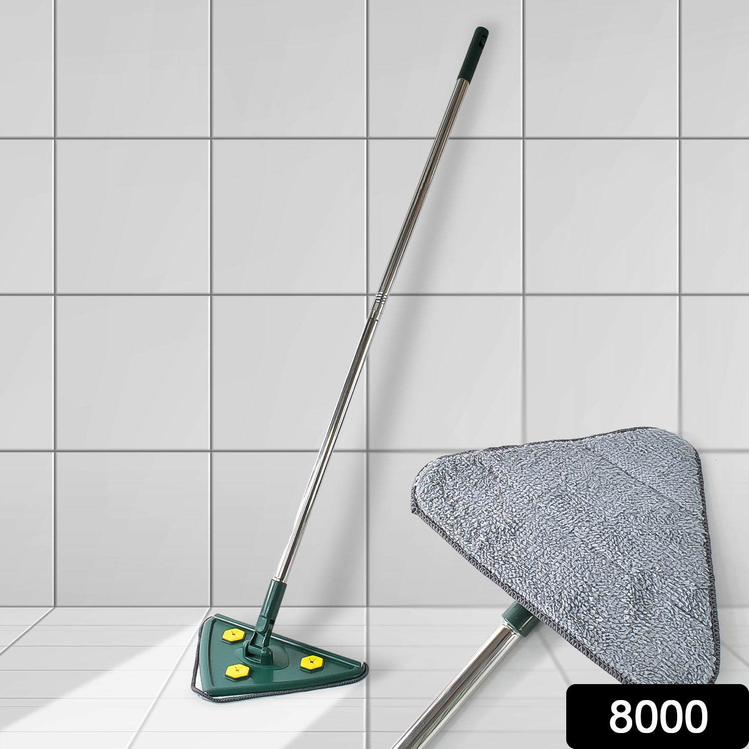 2-in-1 Extendable Triangle Mop – Retractable, 360° Rotating, Telescopic & Reusable Mop Heads (1 Pc) - Shivani Jaswal 2-in-1 Extendable Triangle Mop – Retractable, 360° Rotating, Telescopic & Reusable Mop Heads (1 Pc)