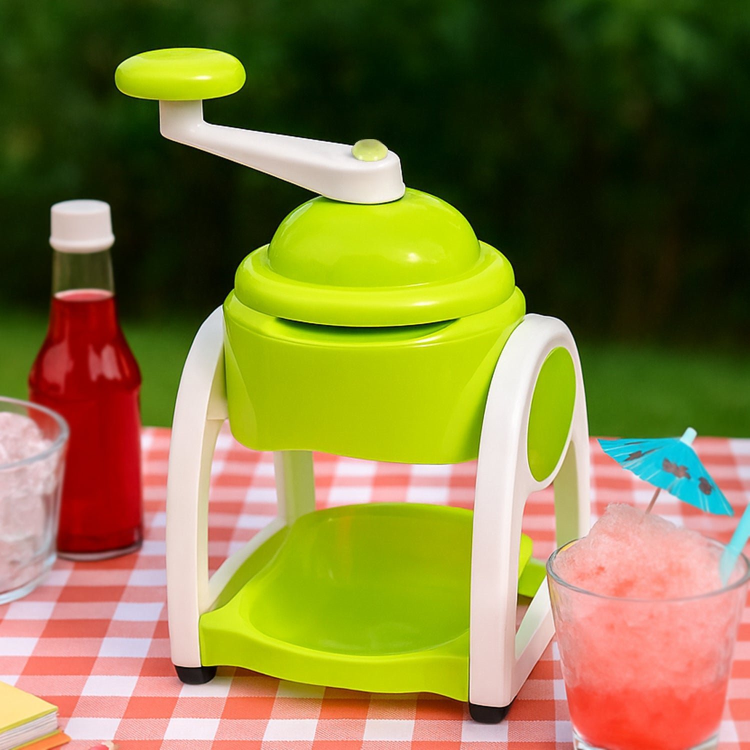 Miracle Small Plastic Ice Gola Maker Ice snowmaker Machine | Ice Crusher | Indoor Outdoor Manual With Steel Blade & Anti slip Grip (1 Pc) - Shivani Jaswal Miracle Small Plastic Ice Gola Maker Ice snowmaker Machine | Ice Crusher | Indoor Outdoor Manual With Steel Blade & Anti slip Grip (1 Pc)