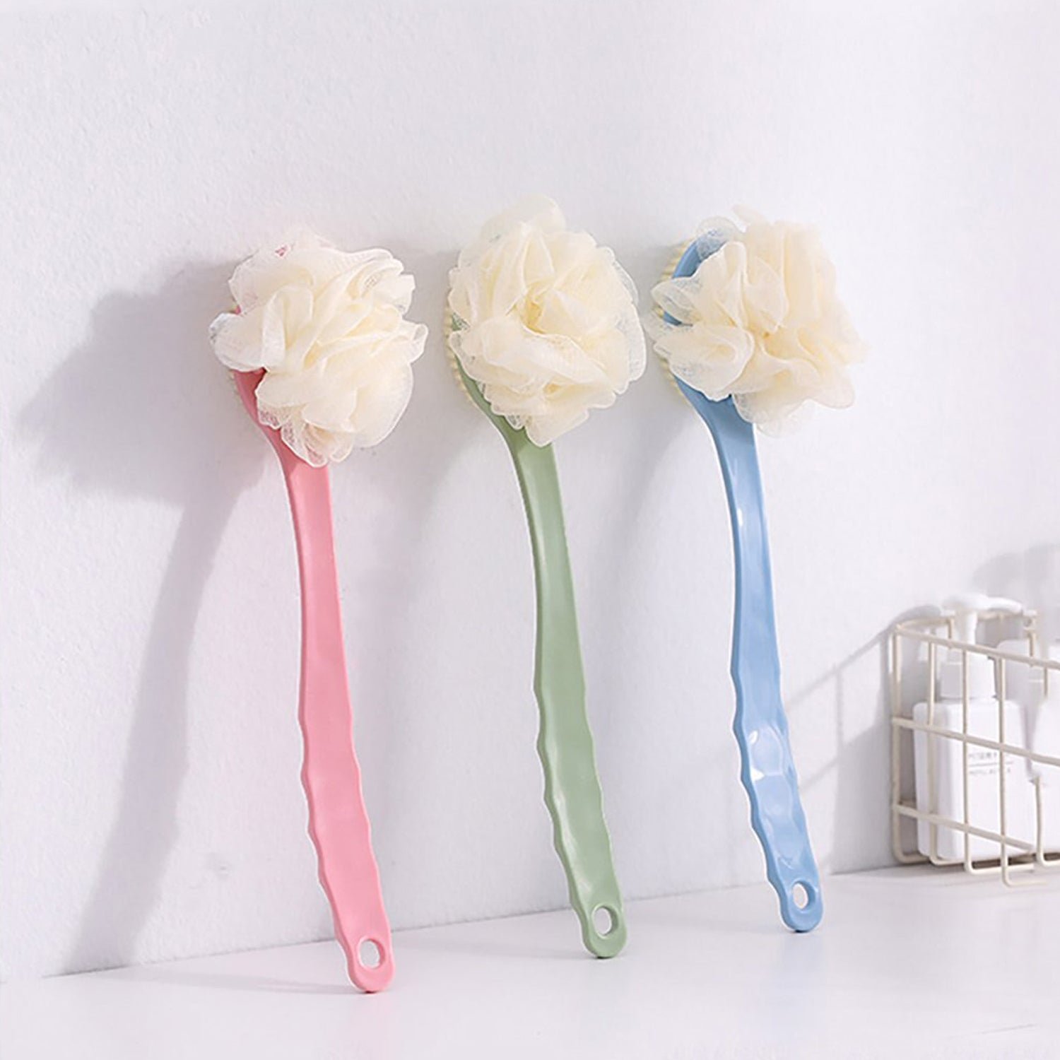 2in1 Bath Brush With Long Handle - Shivani Jaswal 2in1 Bath Brush With Long Handle