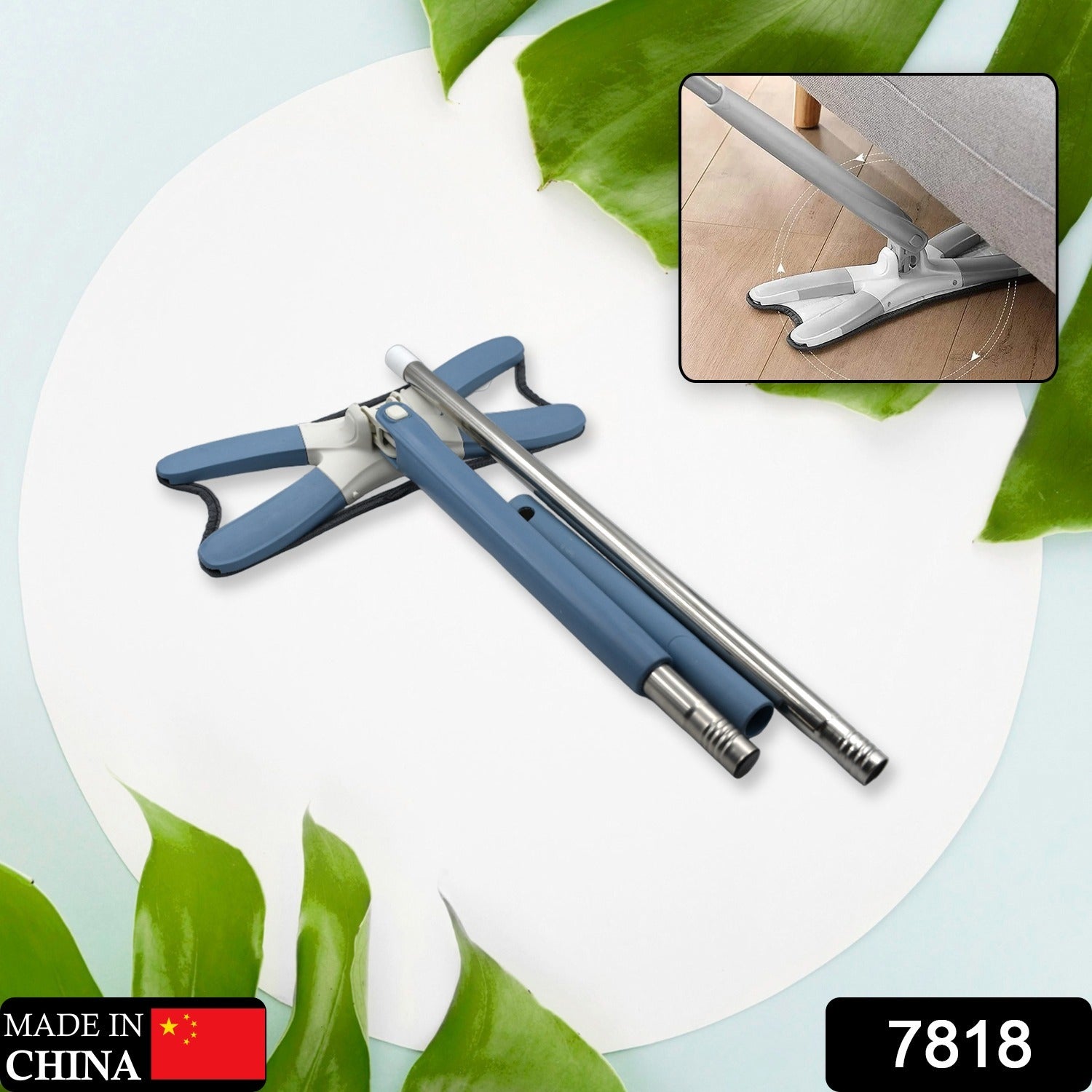 Adjustable 360° Flat Hand Mop: Floors, Walls, Ceilings (Easy Squeeze) - Shivani Jaswal Adjustable 360° Flat Hand Mop: Floors, Walls, Ceilings (Easy Squeeze)